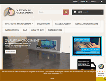 Tablet Screenshot of latiendadelmicrocemento.com